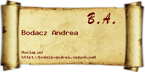 Bodacz Andrea névjegykártya